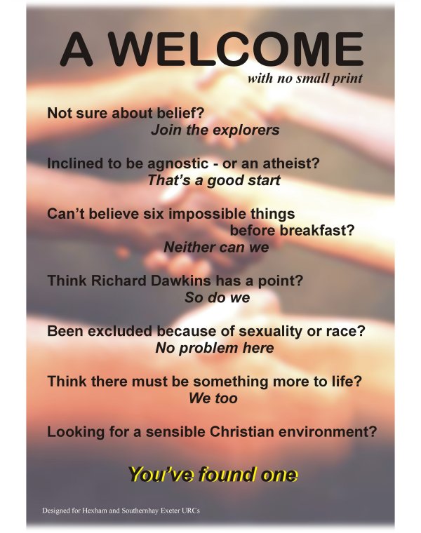 Welcome poems for church